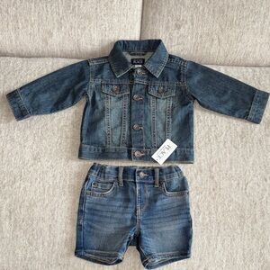 Children’s Place Denim Jacket and Shorts Set